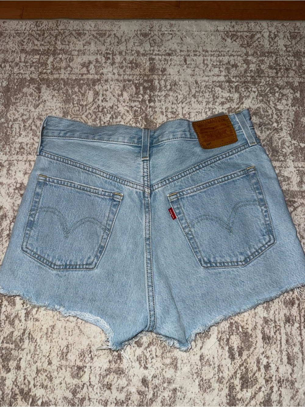 Levi's Vintage-Light Blue Cutoff Denim Shorts